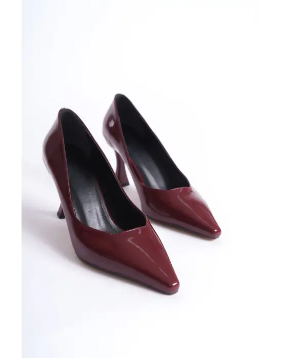 Cordelia Kadın Bordo Rugan Stiletto