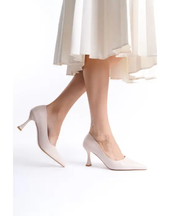 Cordelia Kadın Mat Bej Stiletto