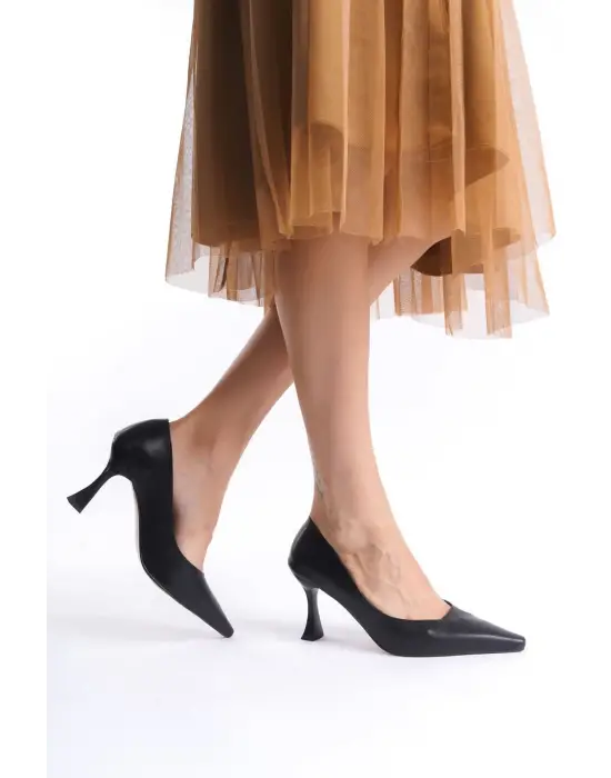 Cordelia Kadın Mat Siyah Stiletto