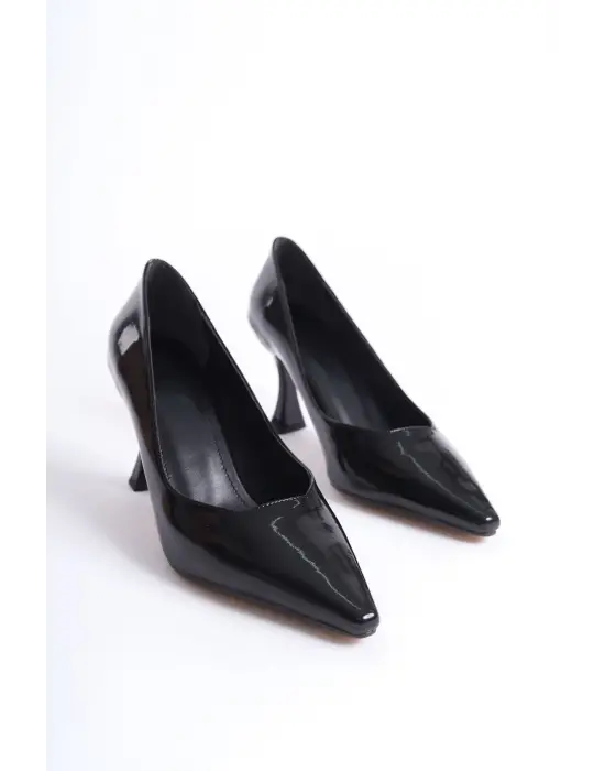 Cordelia Kadın Siyah Rugan Stiletto