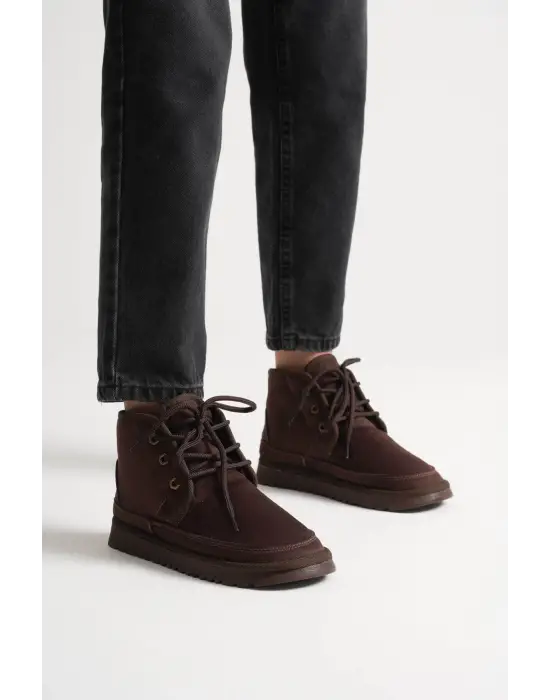 Daria Kadın Kışlık Acı Kahve İçi Kürklü Bot