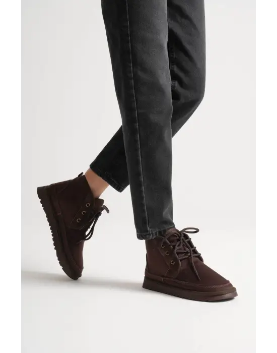 Daria Kadın Kışlık Acı Kahve İçi Kürklü Bot