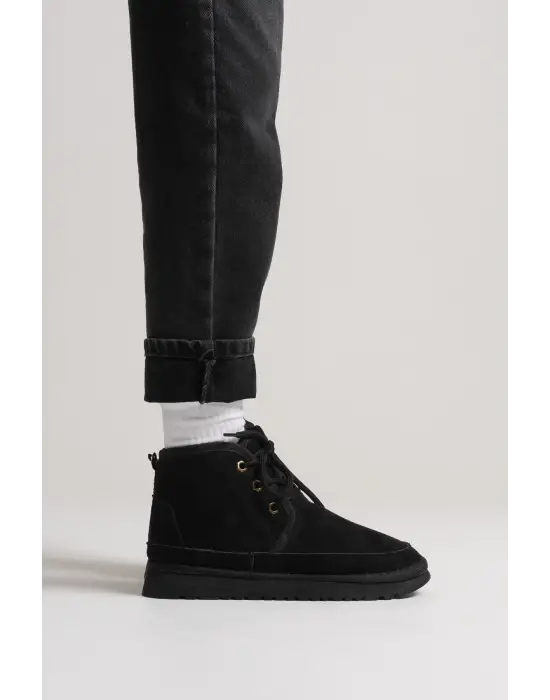 Daria Kadın Kışlık Siyah İçi Kürklü Bot