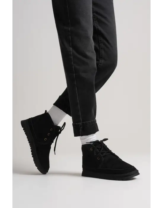 Daria Kadın Kışlık Siyah İçi Kürklü Bot