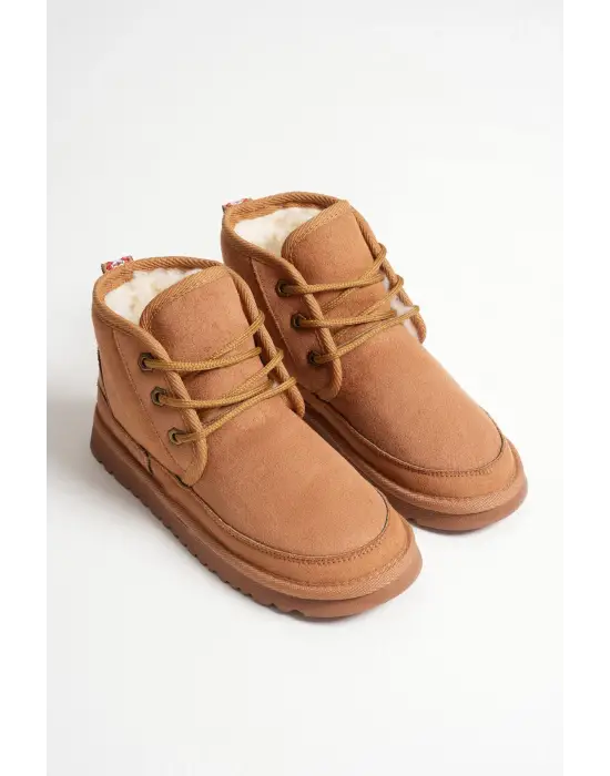 Daria Kadın Kışlık Taba İçi Kürklü Bot