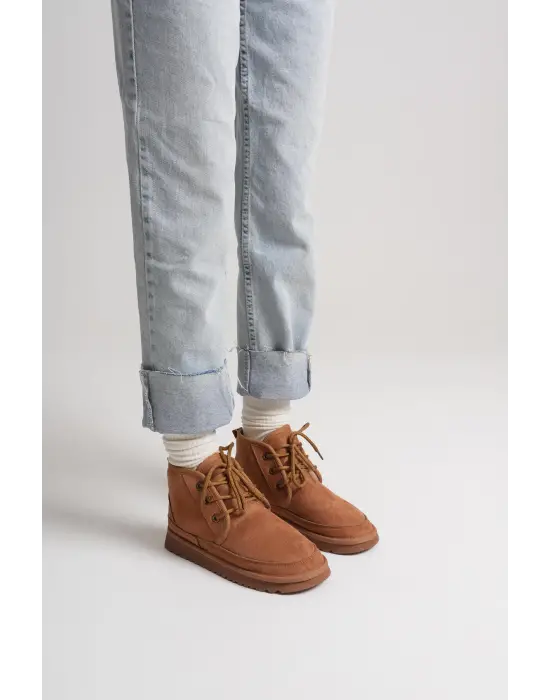 Daria Kadın Kışlık Taba İçi Kürklü Bot