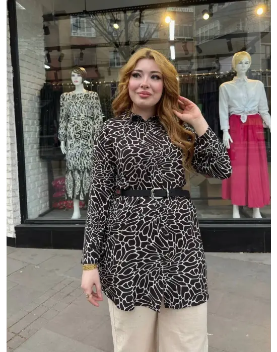 Desenli Tunik Gömlek