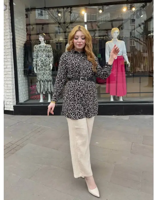 Desenli Tunik Gömlek