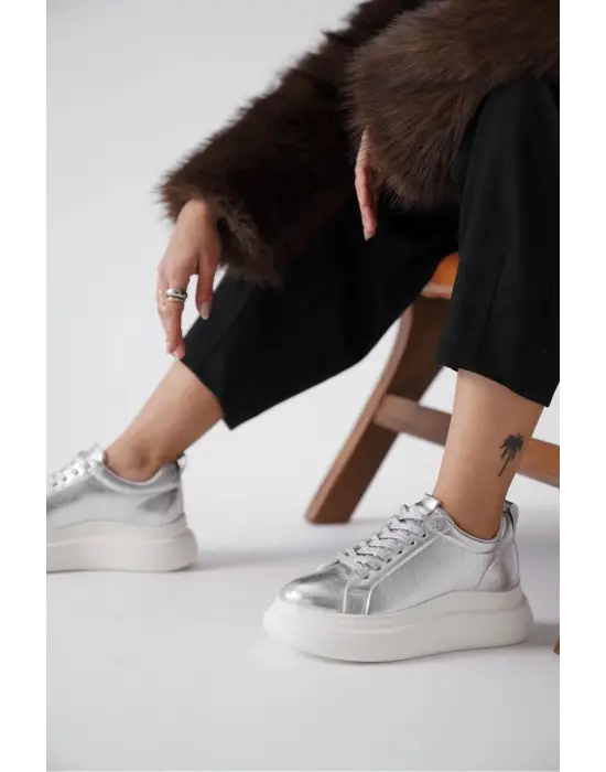 Dina Gümüş Kadın Sneaker