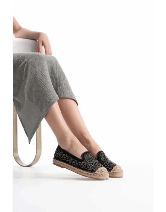 Dune Kadın Siyah Espadril Ayakkabı