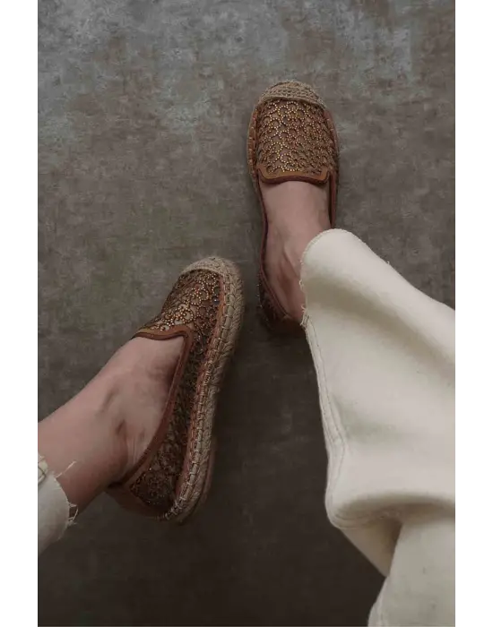 Dune Kadın Taba Espadril Ayakkabı