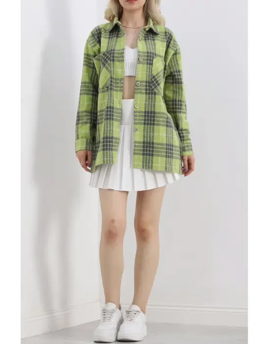 Ekose Yeşil Oduncu Gömlek