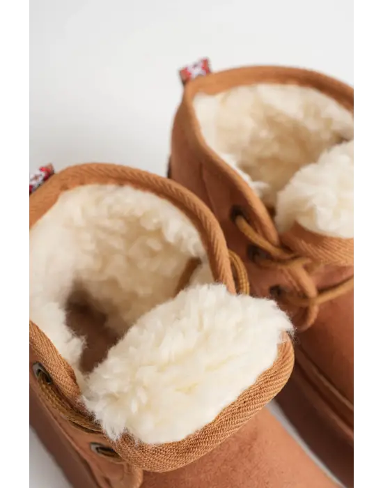 Elena Kadın Taba Kışlık İçi Kürklü Kalın Taban Bot