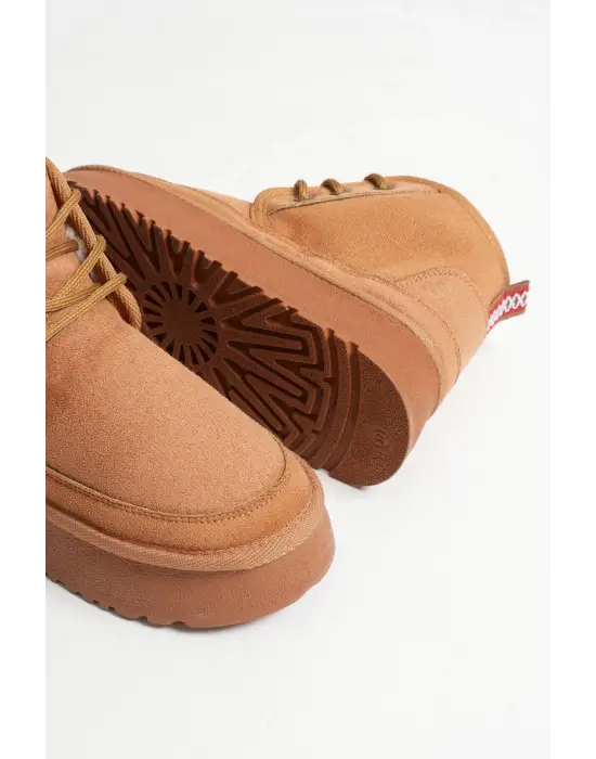 Elena Kadın Taba Kışlık İçi Kürklü Kalın Taban Bot