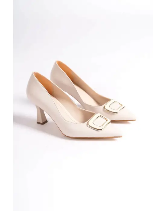 Emery Kadın Bej Topuklu Ayakkabı