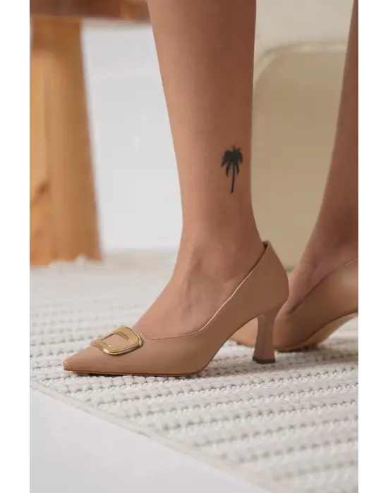 Emery Kadın Nude Topuklu Ayakkabı