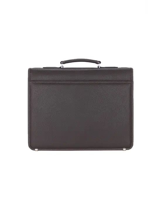 Kahverengi Erkek Evrak Çantası Omuz Askılı 15.6 inç