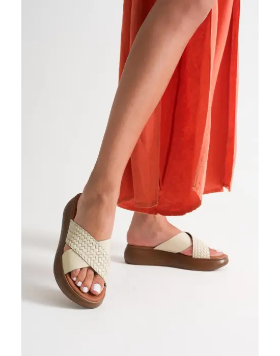 Fayn Bej Hakiki Deri Terlik