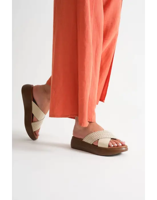 Fayn Bej Hakiki Deri Terlik