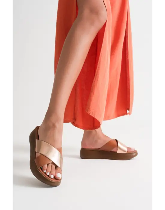 Fayn Gunluk Taba Hakiki Deri Terlik