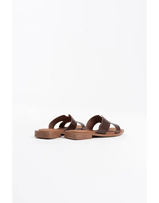 Fergei Acı Kahve Hakiki Deri Terlik