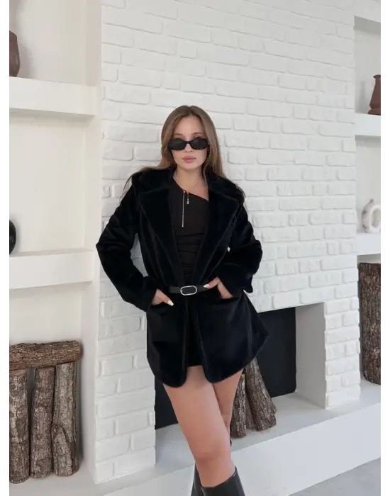 Fok Ceket Premıum Kalite Siyah St255860