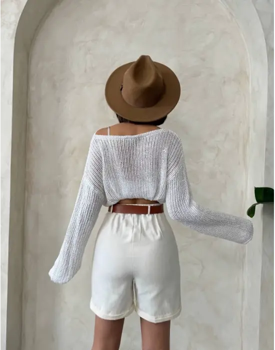 Gabardin Kumaş Şort