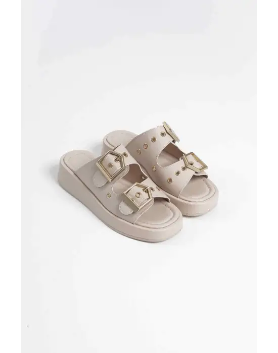 Glos Bej Cilt Terlik