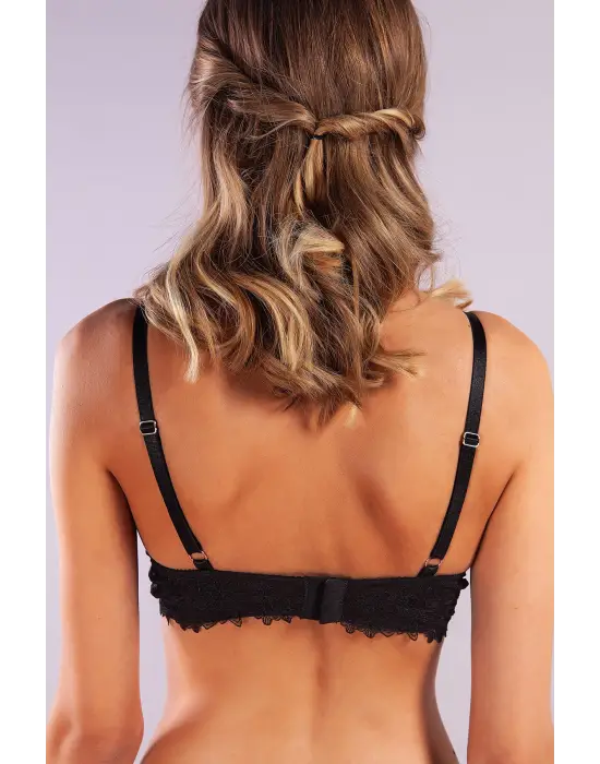 Golshan Gaspara Big Size Plunge Bra, Siyah Konforlu Ve Şık Sütyen