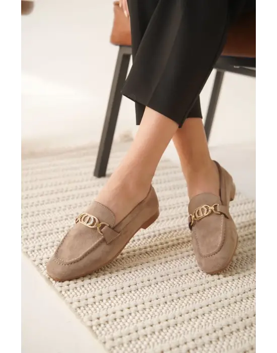 Hera Kadın Süet Vizon Günlük Ayakkabı