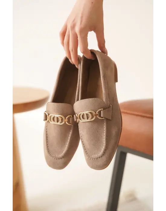 Hera Kadın Süet Vizon Günlük Ayakkabı