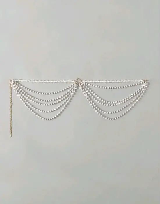 İnci Şıklığıyla Plajlarda Parla – Ayarlanabilir Bikini Zincir Aksesuarı