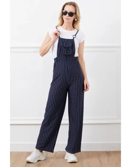 İp Askılı Beli Lastikli Tulum