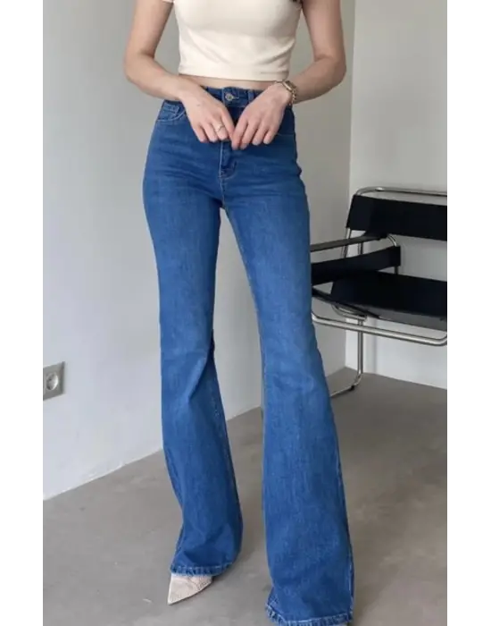 İspanyol Paça Kot Pantolon