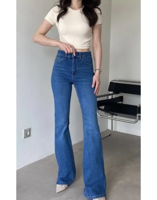 İspanyol Paça Kot Pantolon