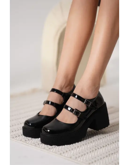 Jasmine Kadın Siyah Rugan Günlük Ayakkabı