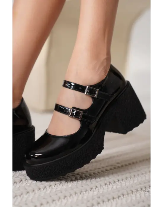 Jasmine Kadın Siyah Rugan Günlük Ayakkabı