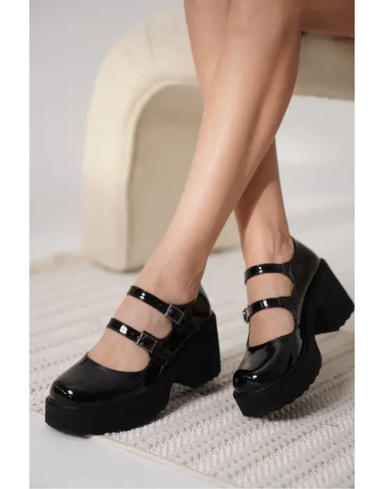 Jasmine Kadın Siyah Rugan Günlük Ayakkabı