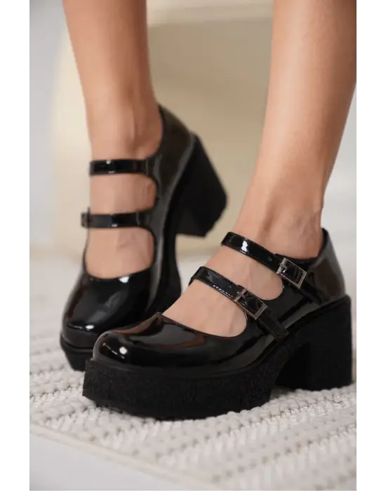 Jasmine Kadın Siyah Rugan Günlük Ayakkabı