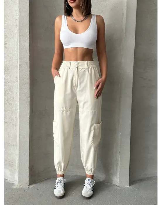 Jogger Lastik Paça Pantolon