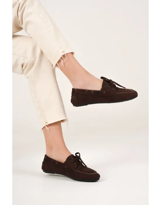 Kadın Acı Kahve Günlük Süet Ayakkabı TR27MS06E
