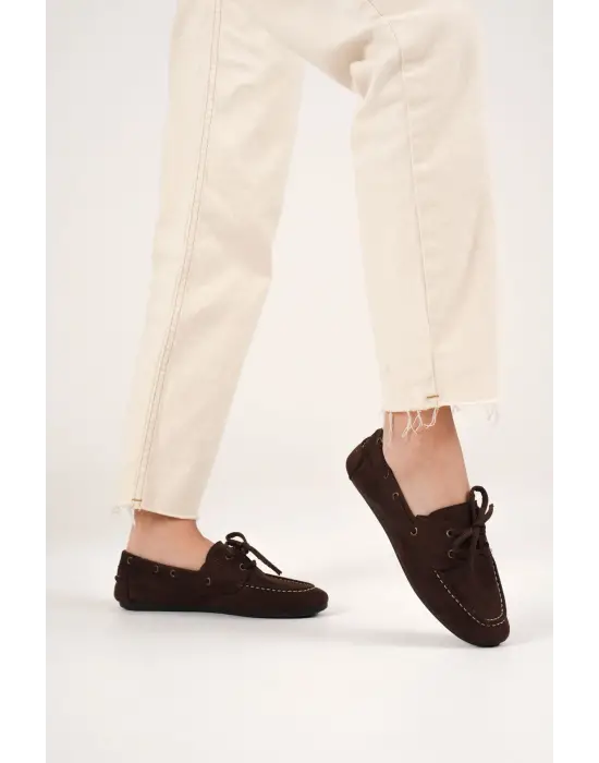 Kadın Acı Kahve Günlük Süet Ayakkabı TR27MS06E