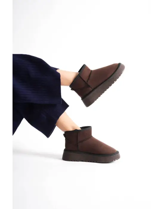 Kadın Acı Kahve Kışlık Kürklü Bot TR14MK03E