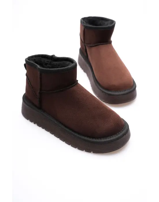 Kadın Acı Kahve Kışlık Kürklü Bot TR14MK03E
