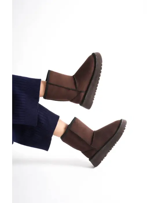 Kadın Acı Kahve Kışlık Kürklü Bot TR14MK04E