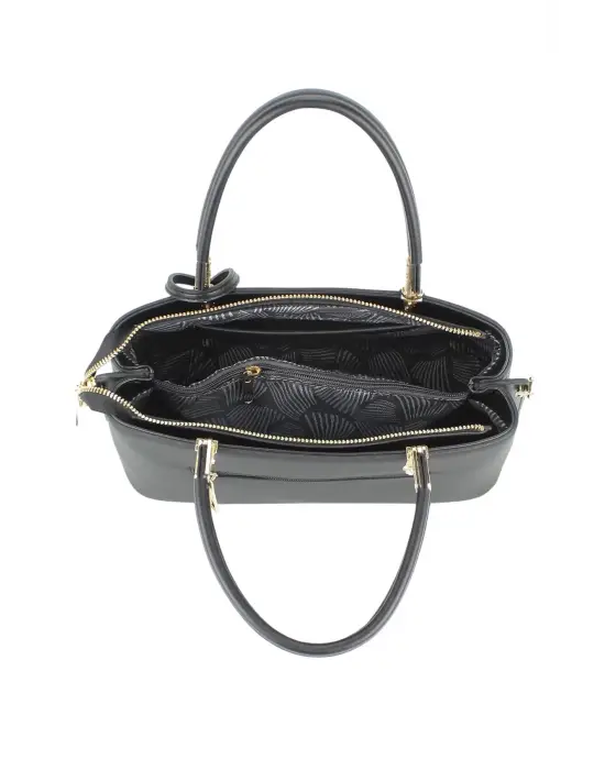 Kadın El Ve Kol Çantası Bej Renk Dikiş Detaylı Omuz Askılı