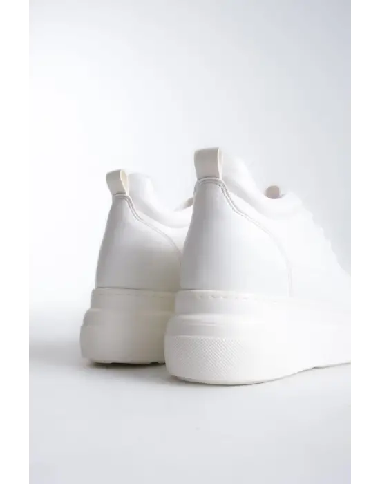 Kadın Gizli Topuk Beyaz Spor Ayakkabı