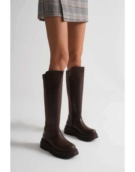 Kadın Günlük Acı Kahve Çizme TR08MK12B