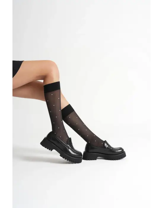 Kadın Günlük Siyah Loafer Ayakkabı TR10MS02A