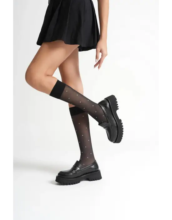 Kadın Günlük Siyah Loafer Ayakkabı TR10MS02A